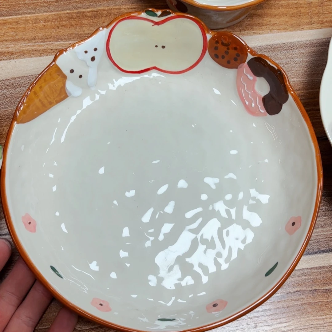 白瓷海派甜心九寸深盘