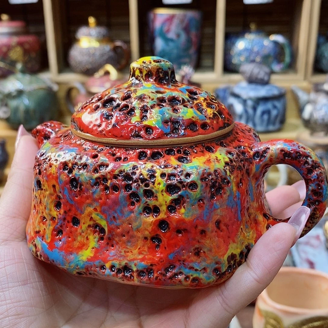 粗陶柴烧志野茶器