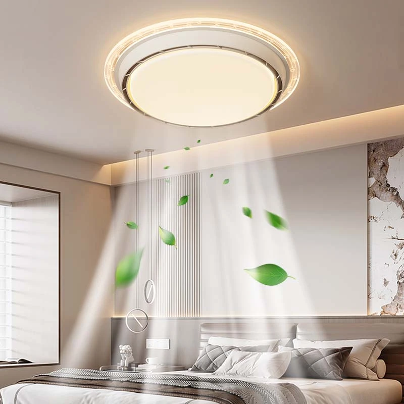 201-无叶风扇灯卧室2025年新款房间餐厅电扇灯隐形吸顶风扇灯