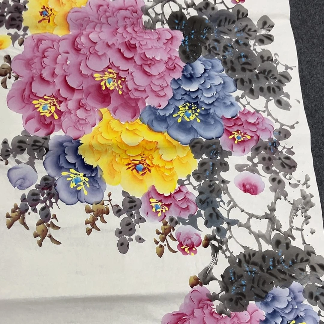 国画国画老师手绘作品