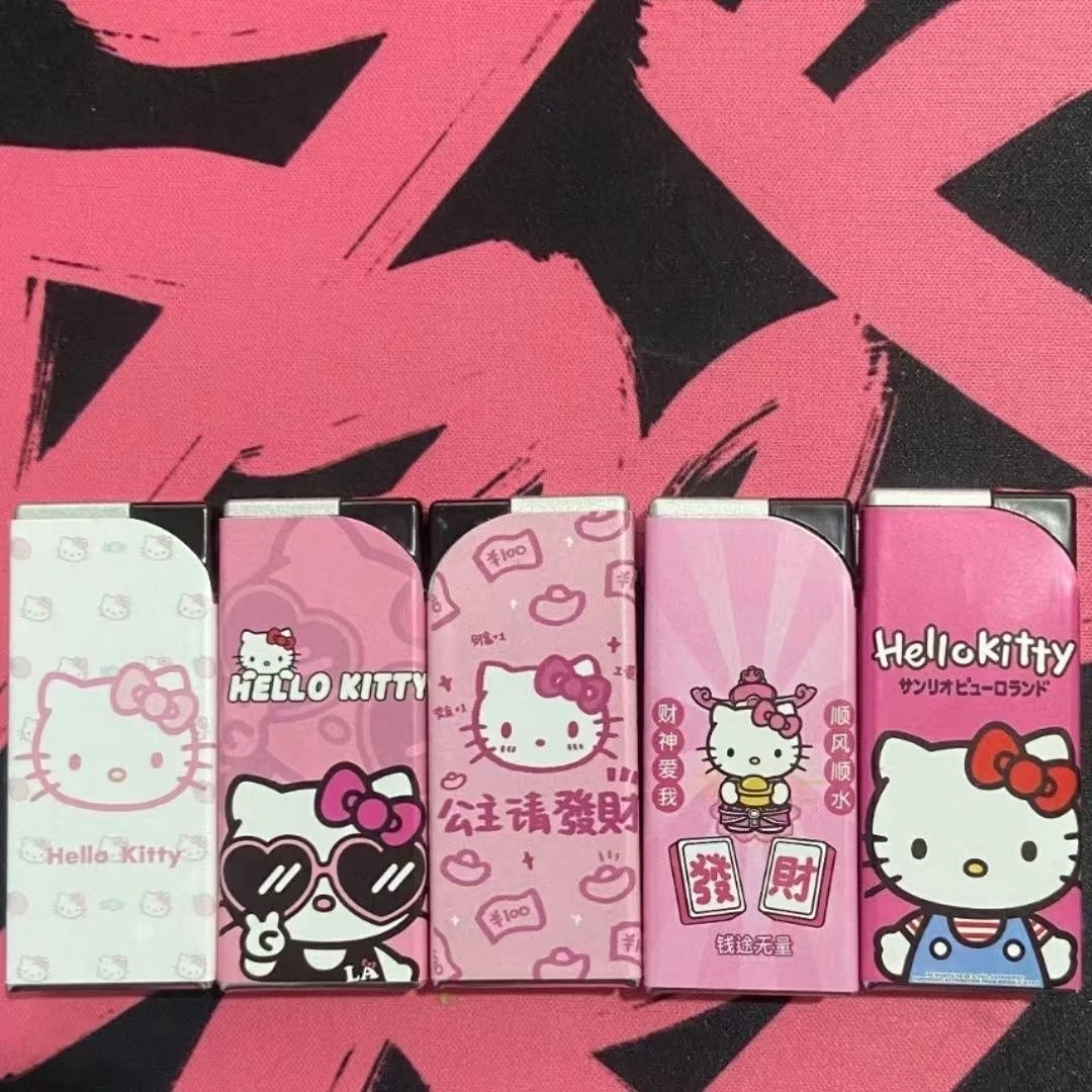 防爆打火机蓝焰直冲爆款防风打火机可爱品质KT猫高颜值