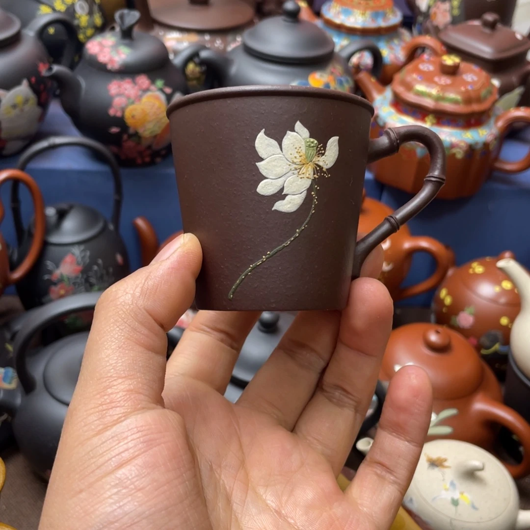 紫砂茶杯紫砂主人杯100cc