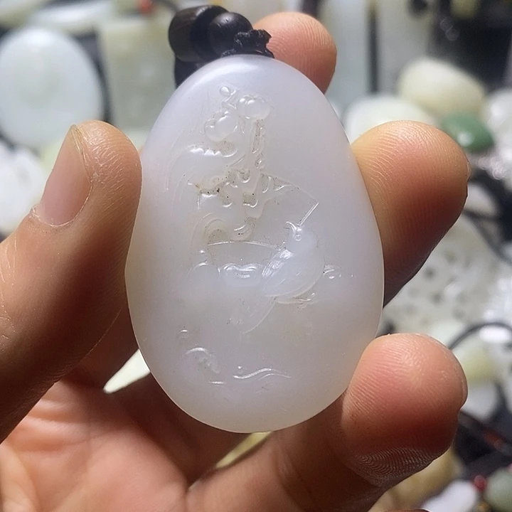 和田玉未镶嵌挂件