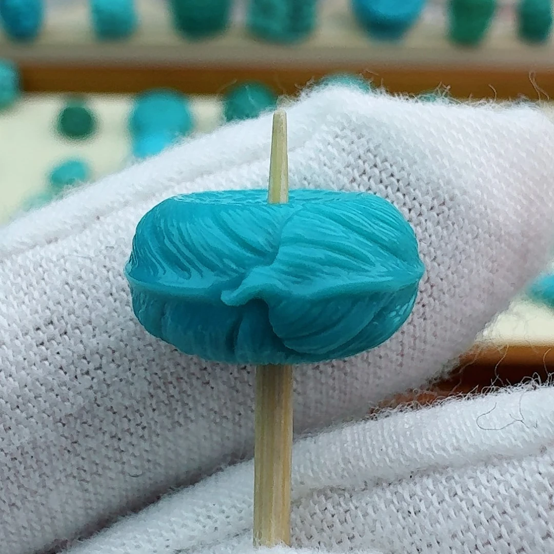 绿松石羽毛扣13.1未镶嵌