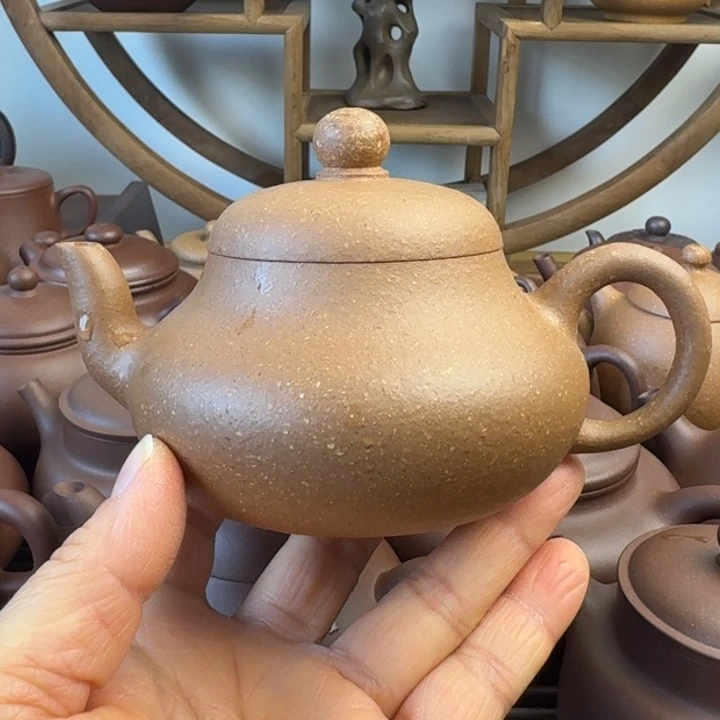 紫砂茶壶200cc君德梨皮段泥