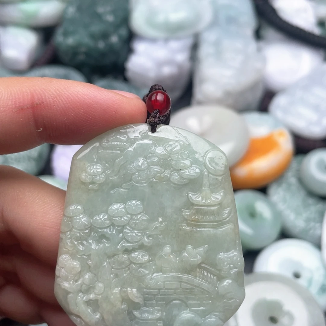 翡翠未镶嵌吊坠(不含链)