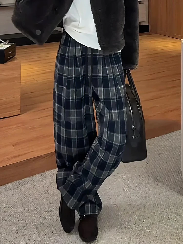 【格子卫裤】67775超软加绒纯棉冬休闲裤