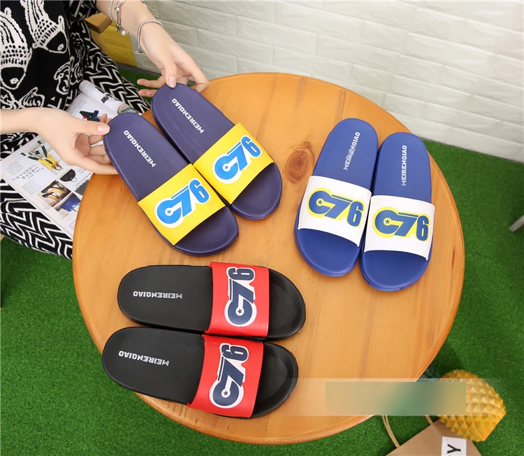 美人桥儿童拖鞋 男中大童夏防滑沙滩拖鞋学生鞋家居浴室洗澡拖鞋