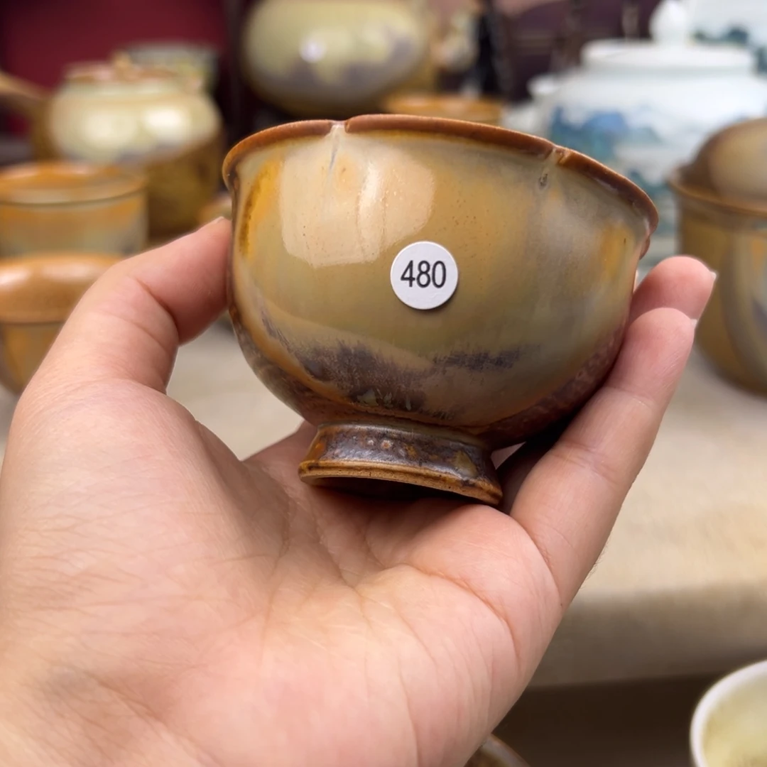 杯纯手工柴烧主人杯