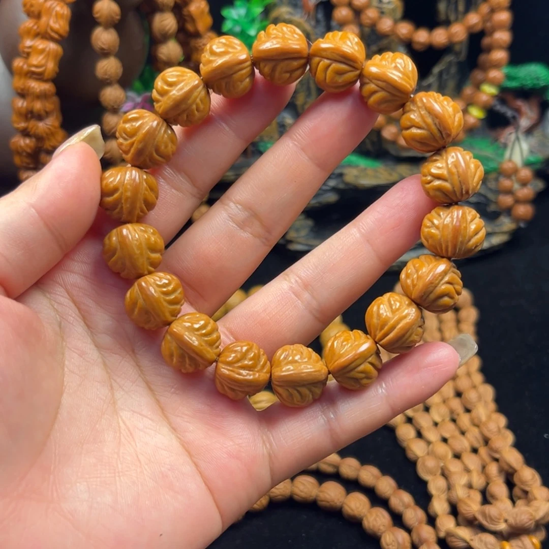 手串桃核小金豆手串