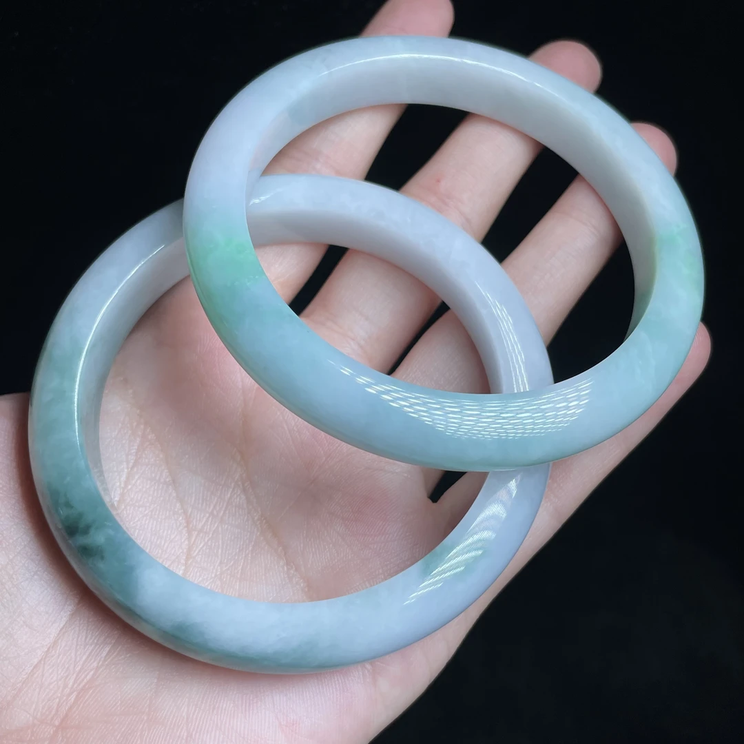 L【玉氏珠宝】L 翡翠手镯-约条宽11-12mm 多样性发一 CAN2820115