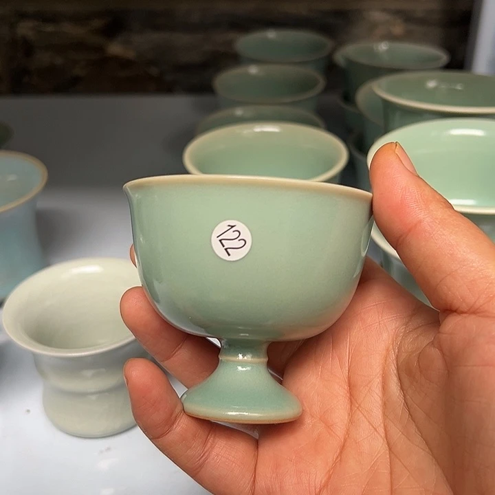 高足杯手工原矿天青