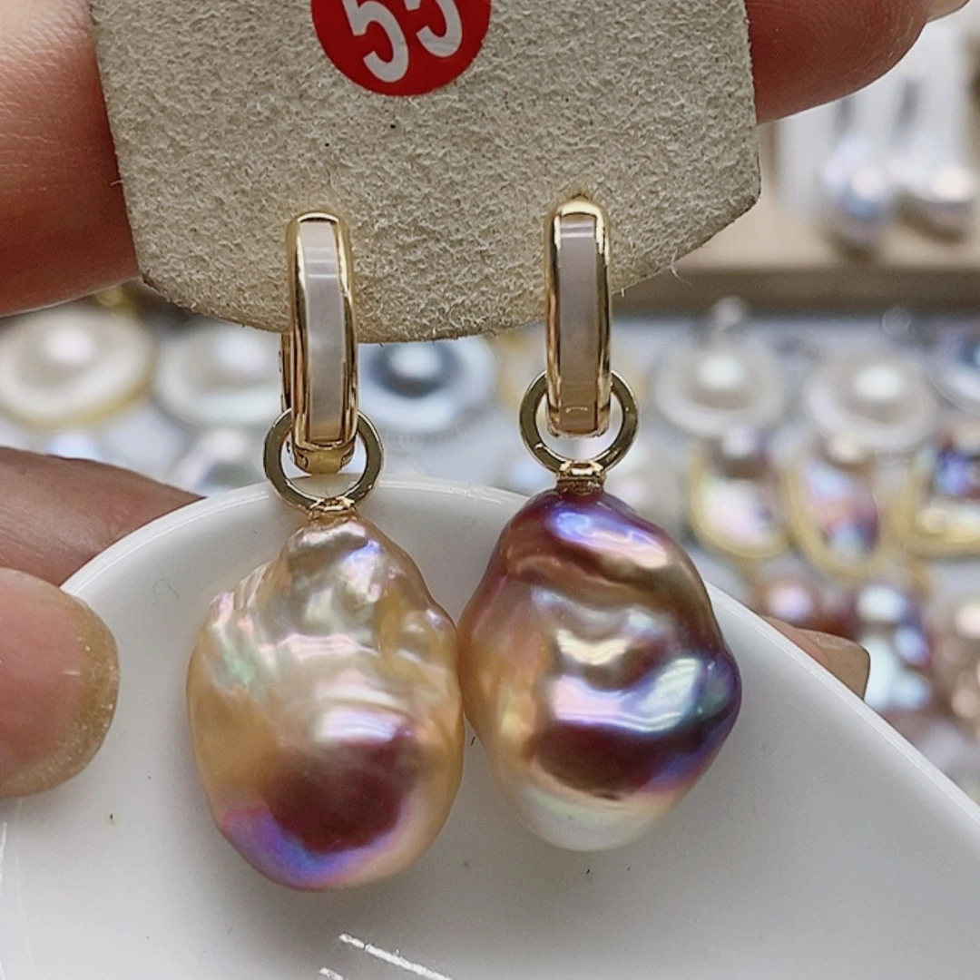 【闪购商品】淡水珍珠耳饰银S925镶嵌