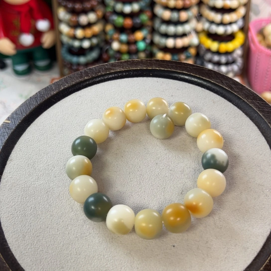 菩提根/象牙果手串卡14苹果干磨全品