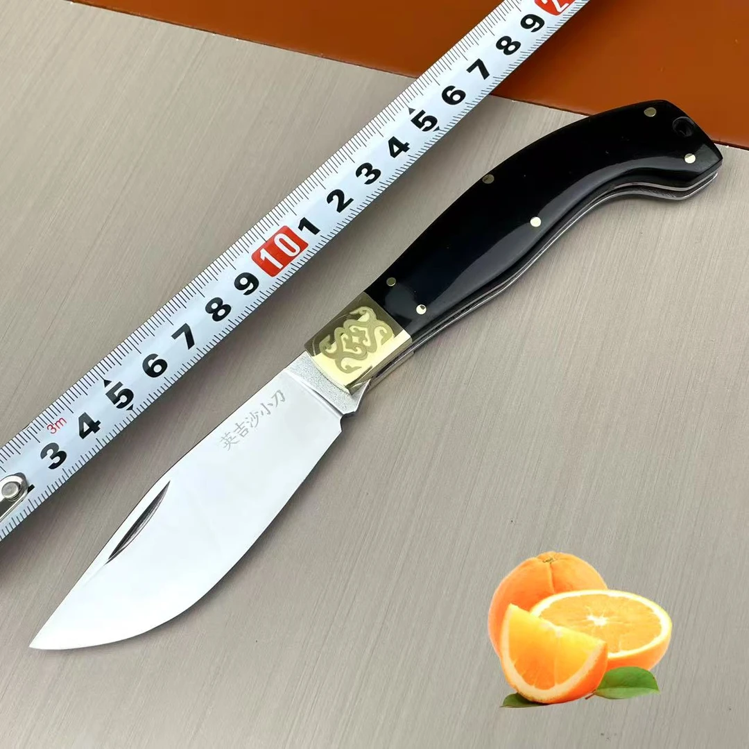 蛤刃家用水果刀蔬果削皮刀折叠小刀钥匙扣锋利户外快递小刀