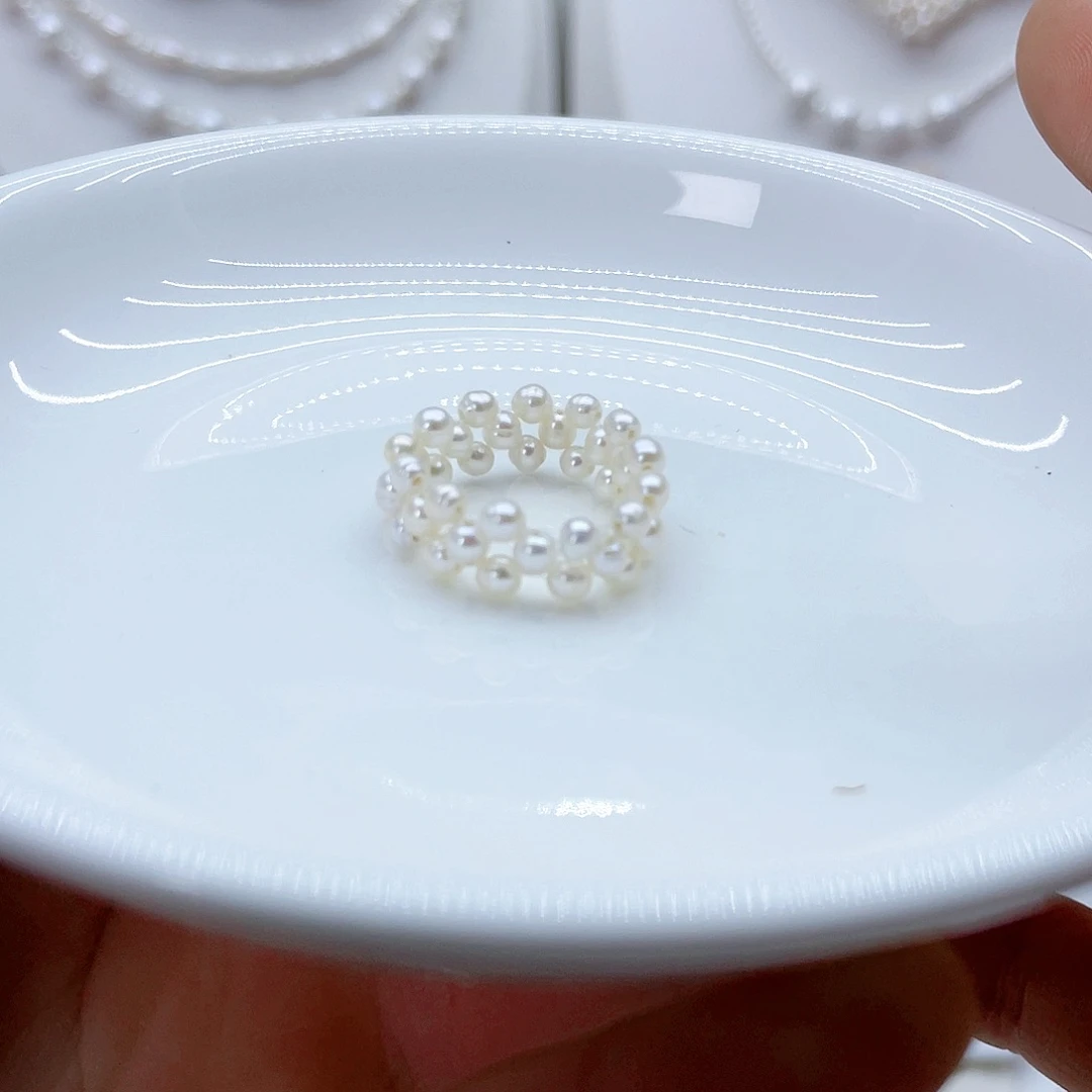 未镶嵌戒指淡水珍珠