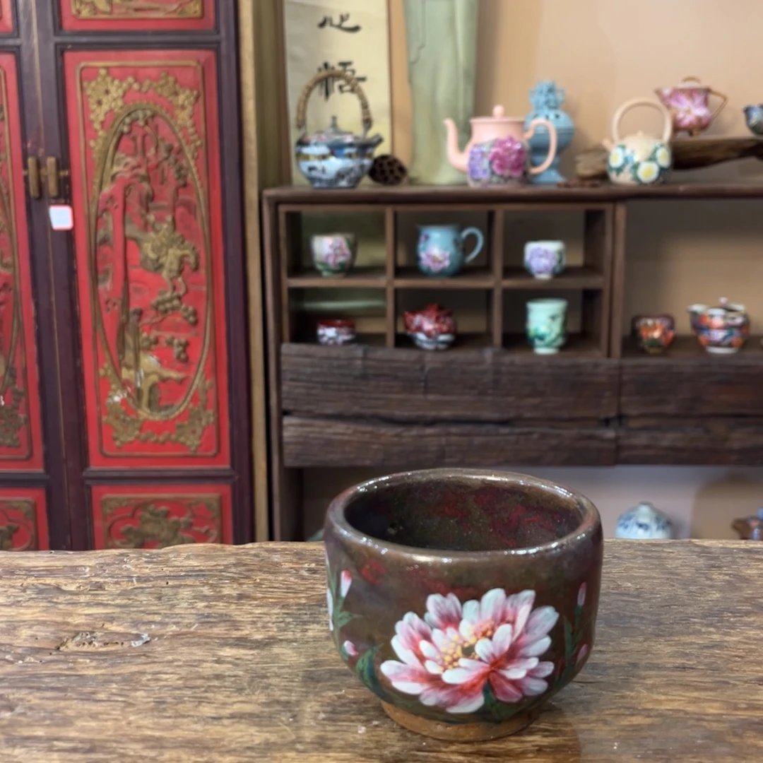 柴烧手工手绘陶瓷