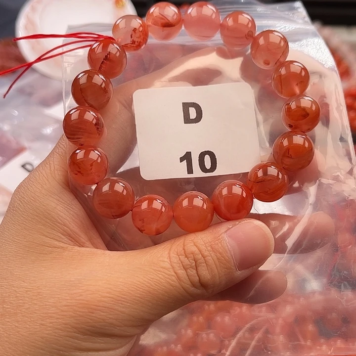 南红玛瑙未镶嵌多样性发货默认微瑕称重12mm