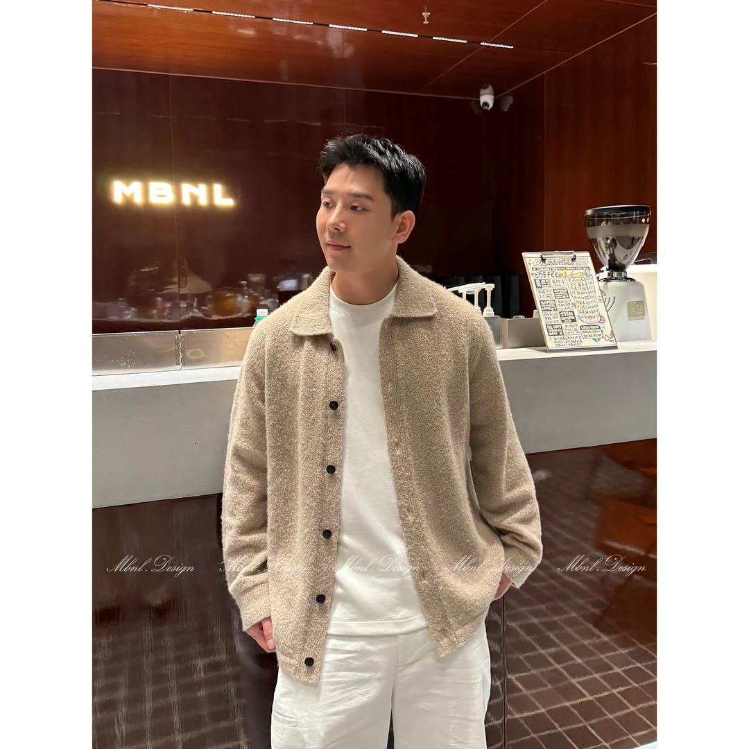 MBNL-F「ClassicStyle」南海云男装羊毛纱线混纺针织开衫LL-WWT0063