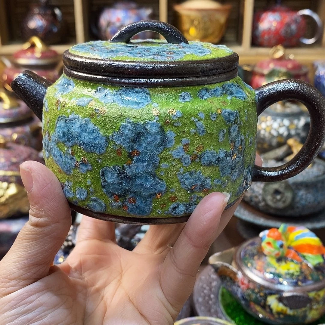 粗陶柴烧志野茶器