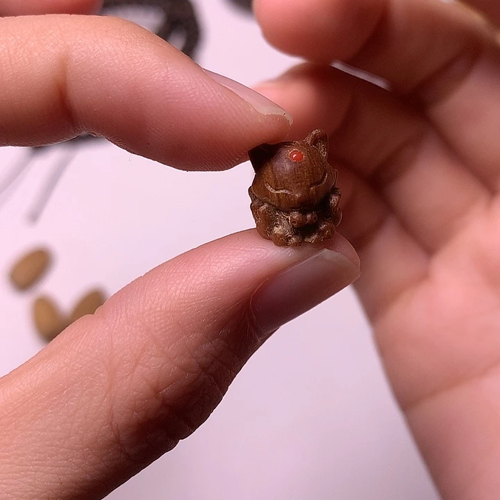 檀香木无事牌檀香凤九配饰