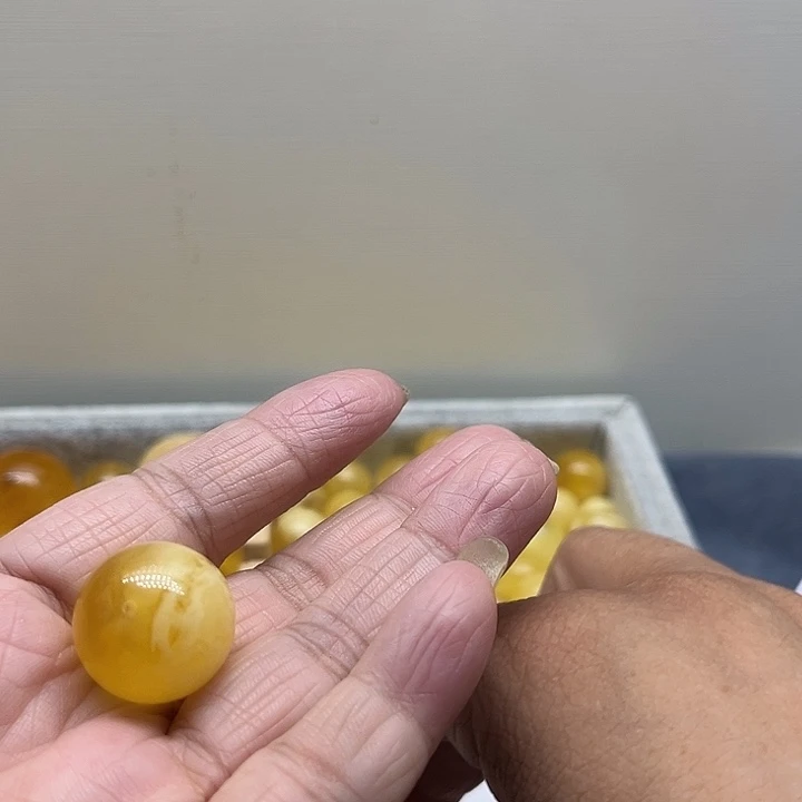 未镶嵌琥珀裸石守***7蜜蜡圆珠20