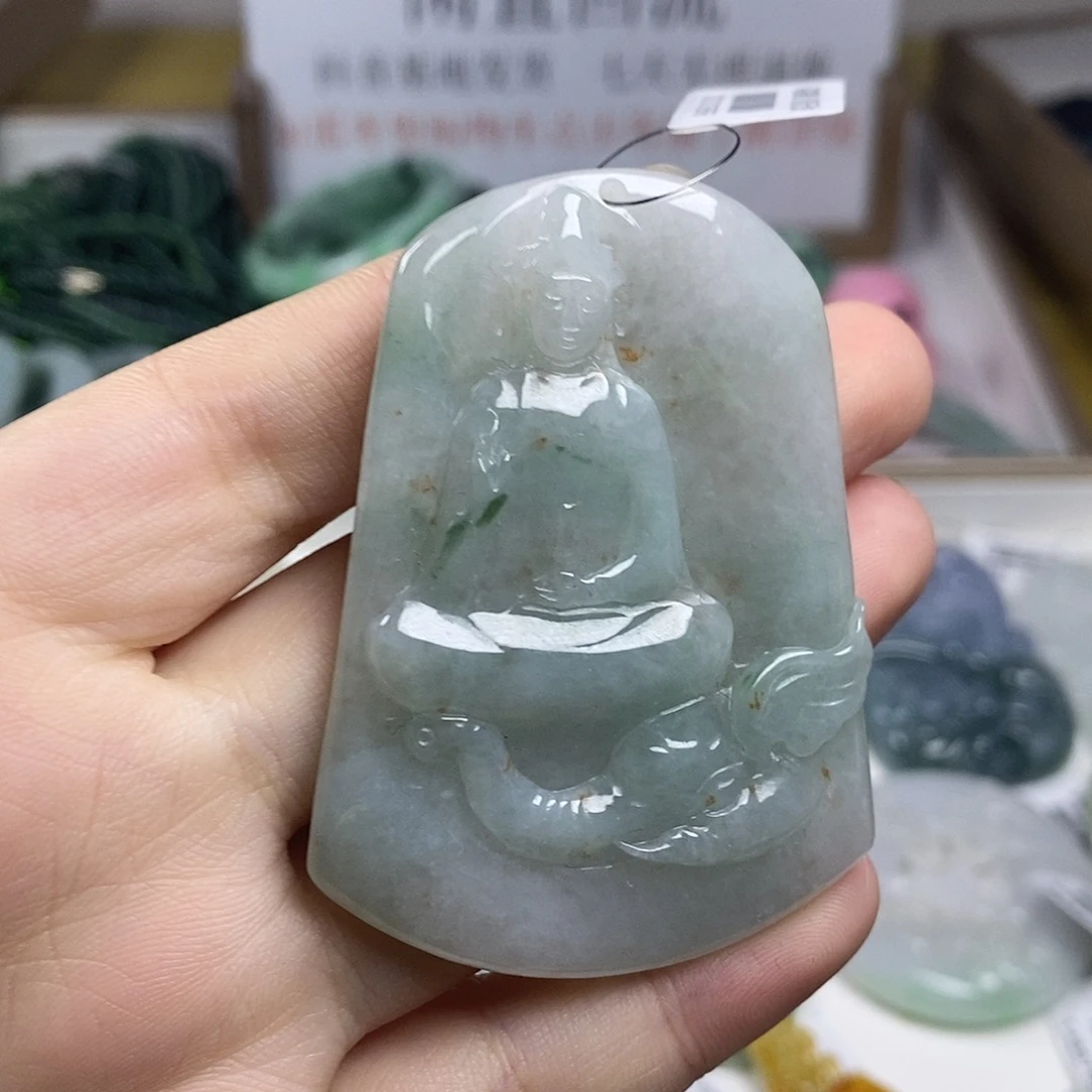 翡翠未镶嵌颈饰2-3翡翠A货挂件