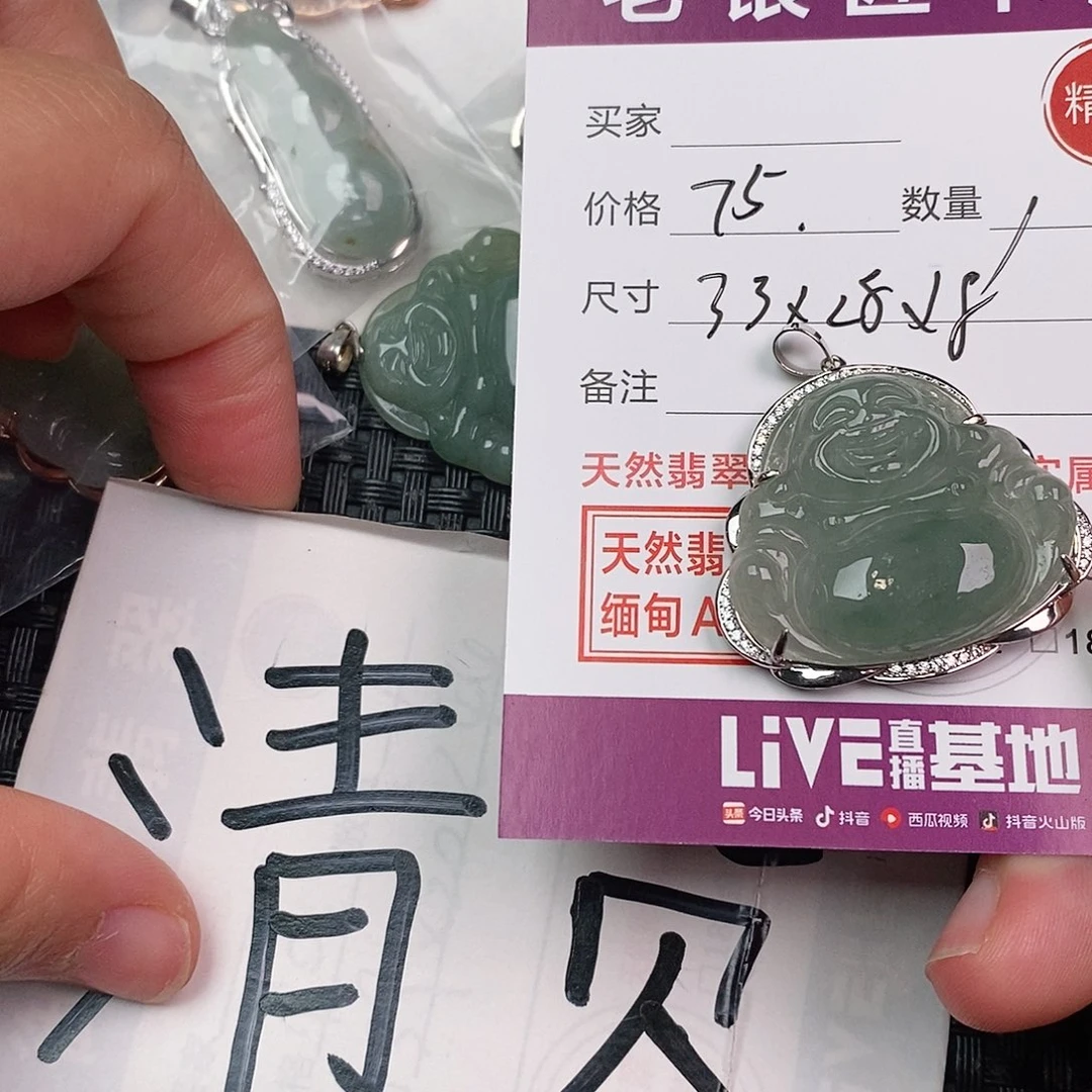 翡翠银S925镶嵌颈饰