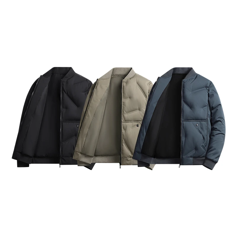 【年底清仓】时尚男女休闲百搭开衫御寒保暖棒球服中年时尚保暖棉服