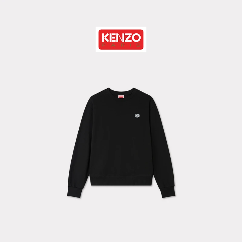 KENZO 25春夏新品 男士经典版型简约刺绣老虎图案休闲套头卫衣