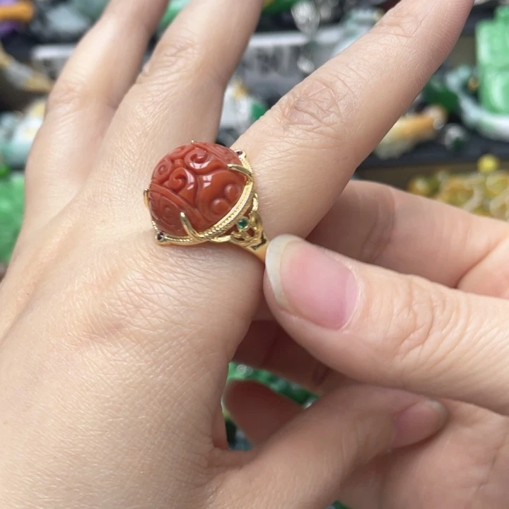 翡翠未镶嵌手链戒指53