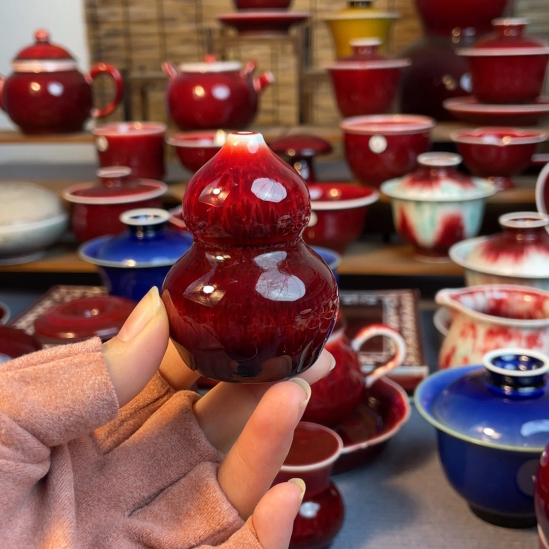 景德镇原矿陶瓷 葫芦香插