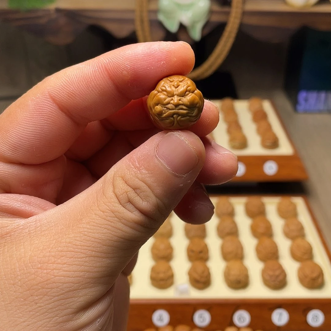 猴头核桃把件18左右猴头核桃烟鬼恶僧