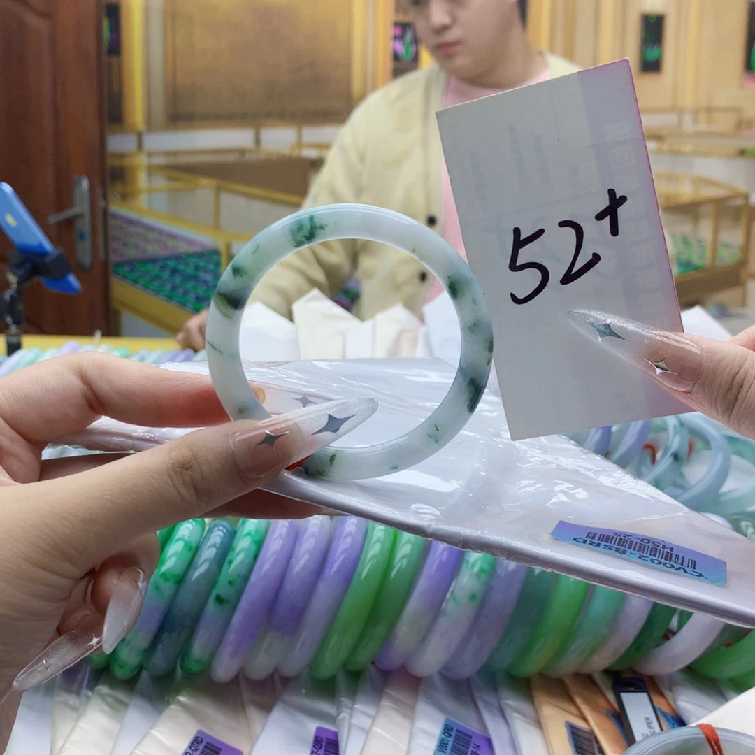 翡翠未镶嵌手镯mm