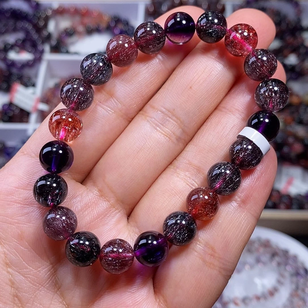 水晶手链未镶嵌黑加仑