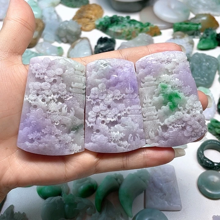 定制翡翠未镶嵌潇***回翡翠
