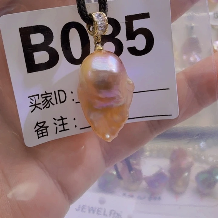 淡水珍珠银S925镶嵌颈饰