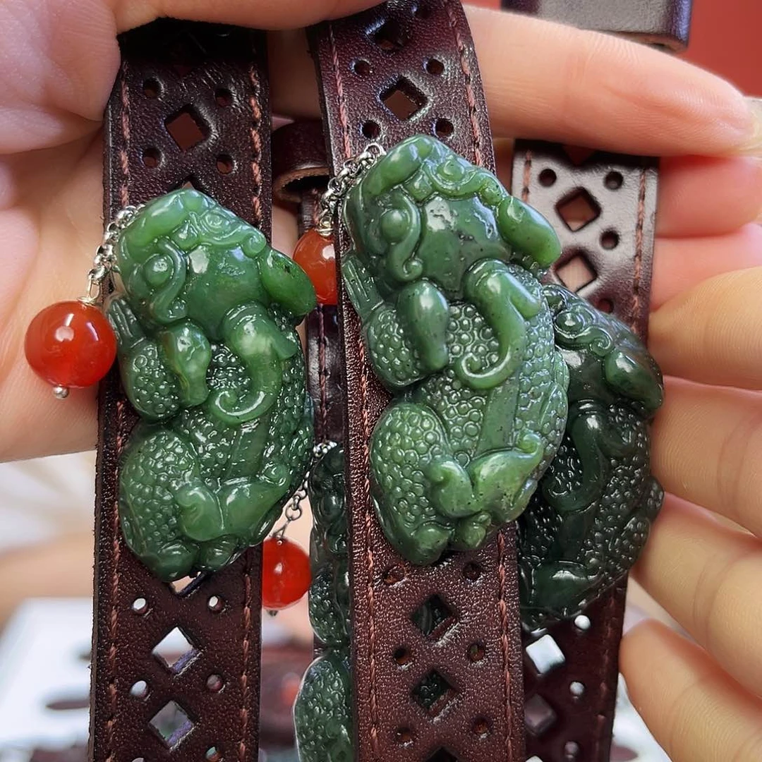 未镶嵌和田玉（碧玉）手链皮球发其一