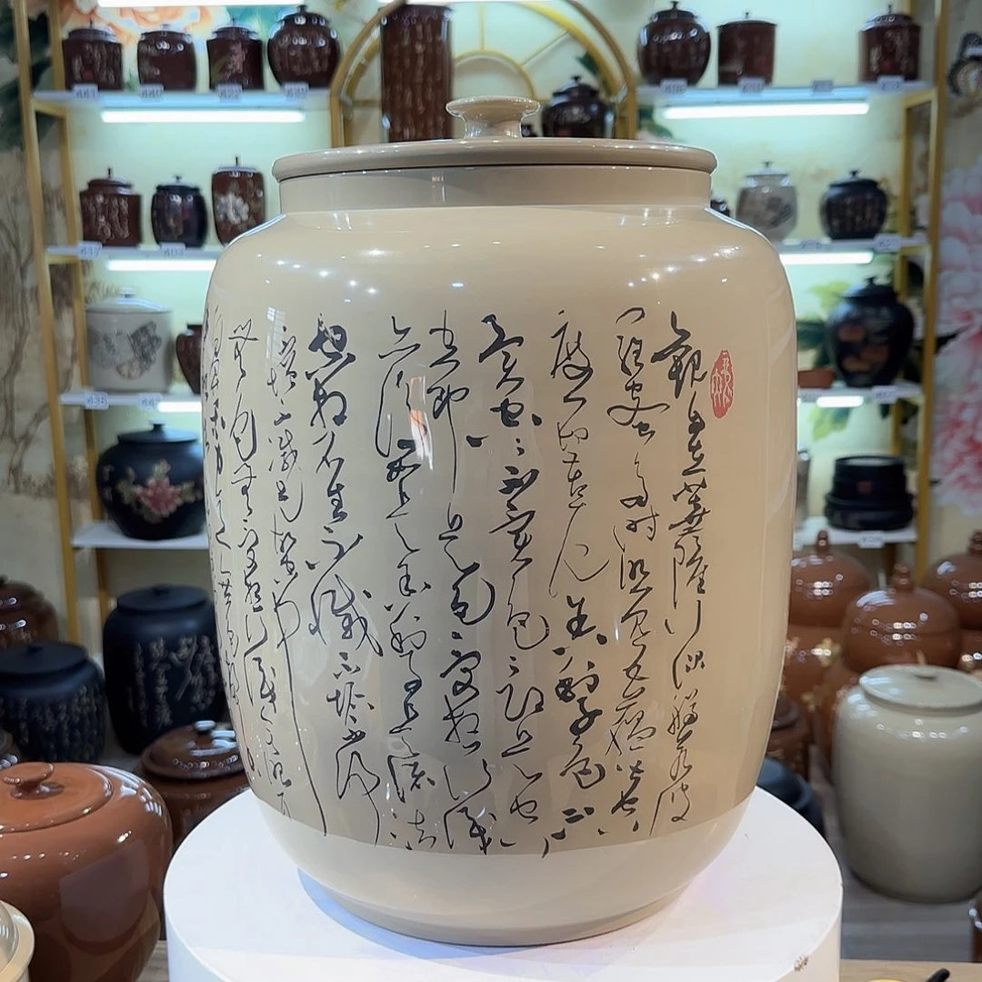 罐050建水紫陶20升水缸