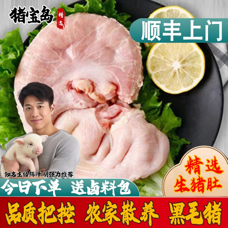 【顺丰包邮】甄选优质农家散养整只猪肚生新鲜生态猪肚含冰