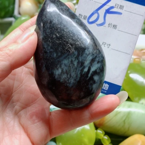 蛇纹石玉未镶嵌手把件