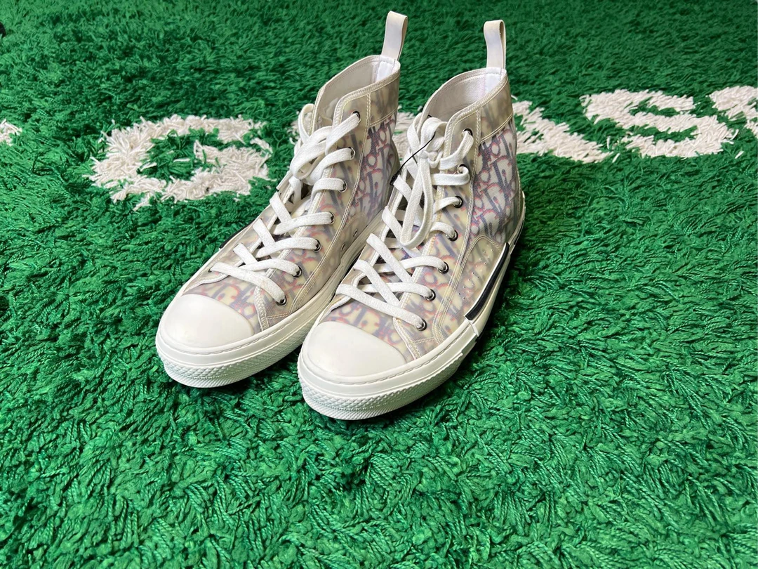 95新 DIOR/迪奥 DIOR B23高帮老花板鞋 43码 95新B10767