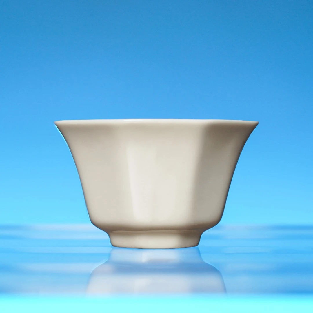 五大名窑定窑八方杯-见山烧-JJS130