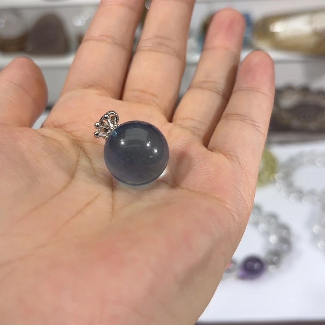 水晶手链未镶嵌野**喵吊坠