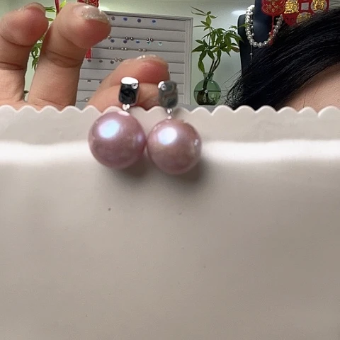 淡水珍珠耳饰未镶嵌