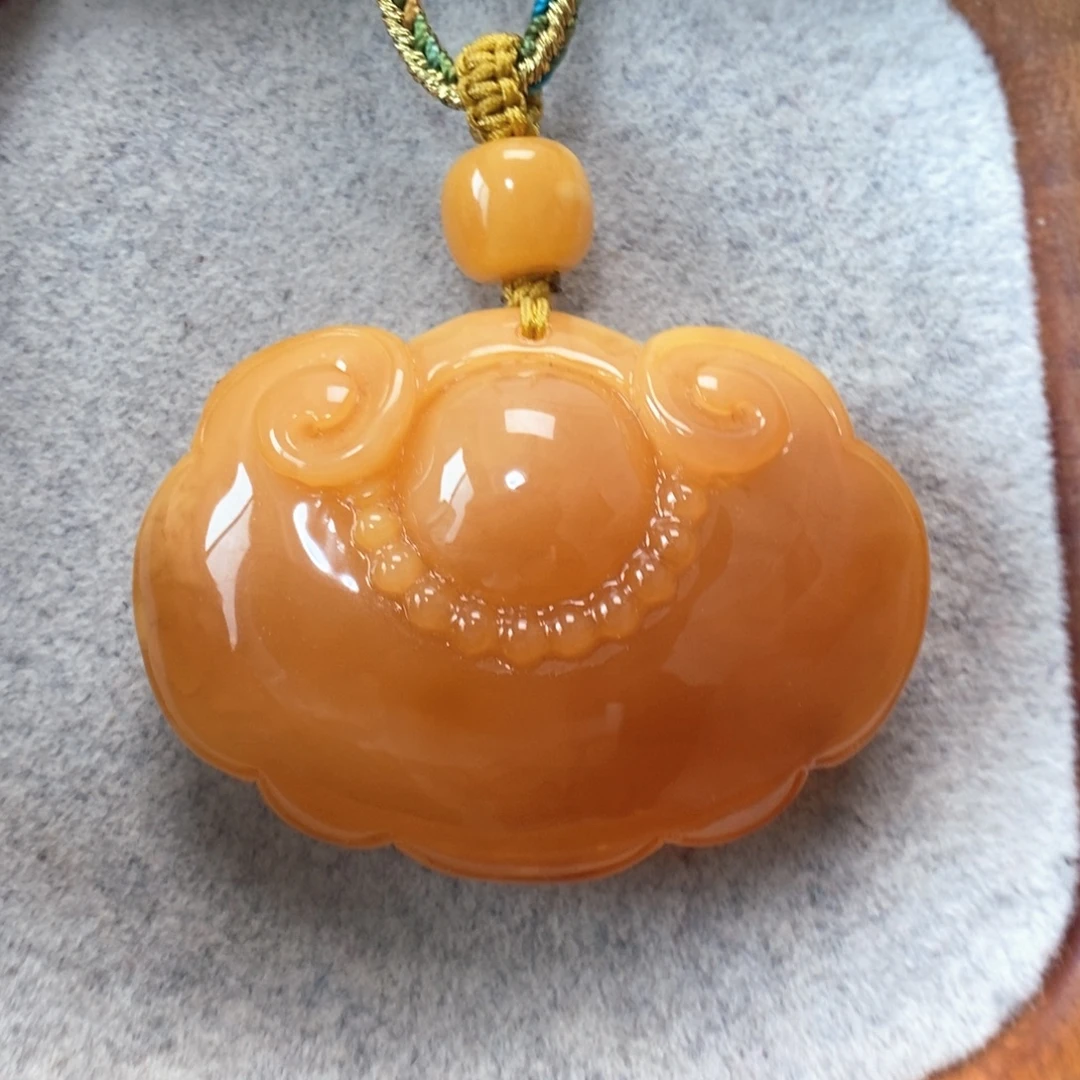 蜜蜡未镶嵌项链吊坠