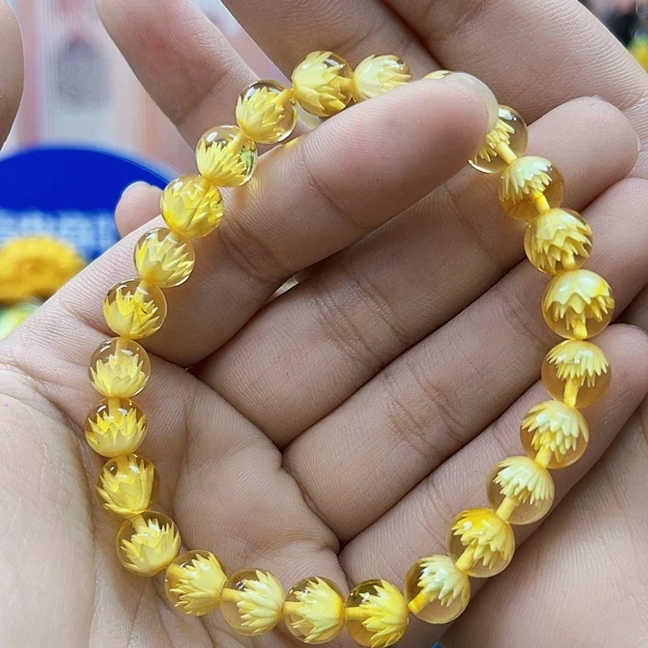 蜜蜡未镶嵌裸石手串