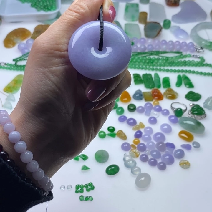 翡翠未镶嵌挂件天然翡翠