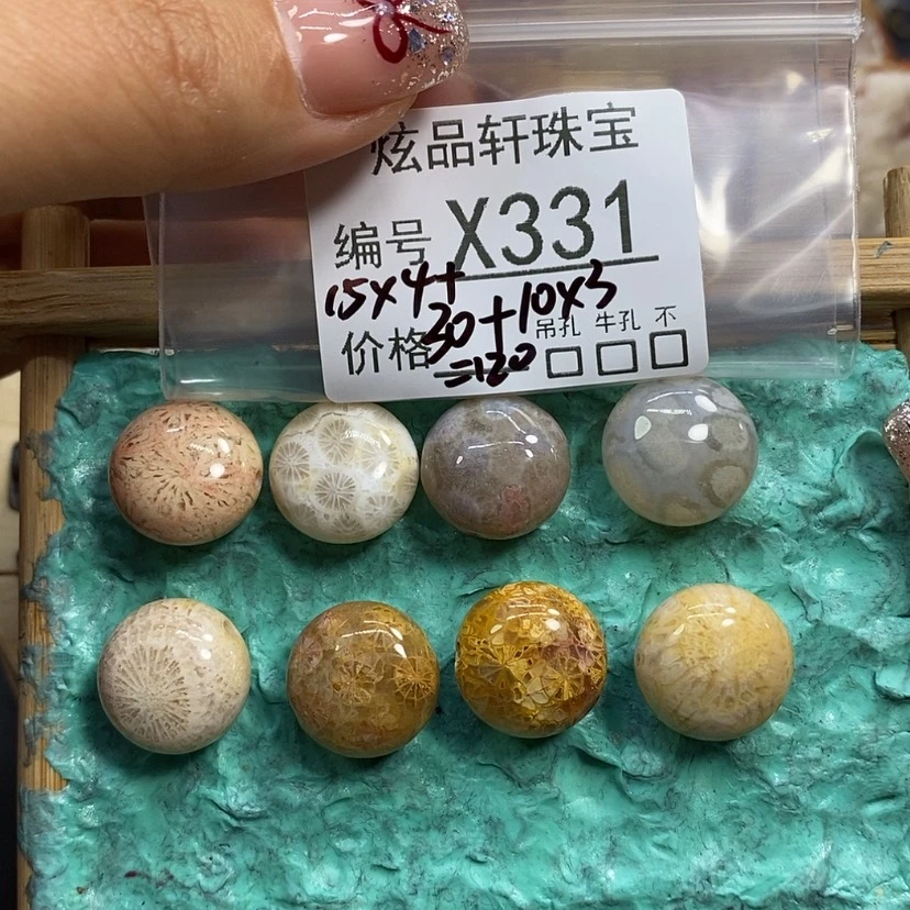 【闪购商品】硅化珊瑚（珊瑚玉）颈饰未镶嵌喵****」K331