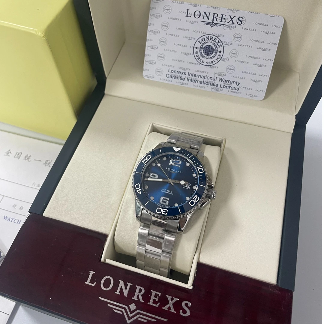 LONREXS/康卡斯蓝/表径41mm男士经典全自动腕表